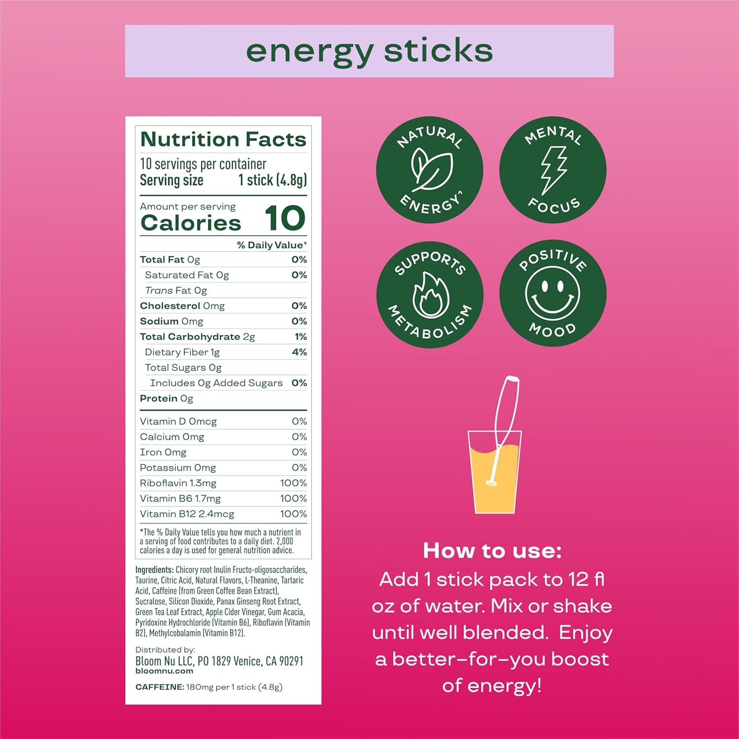 l-theanine and b-vitamin blend formulated for focus and clarity