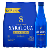 Saratoga Sparkling Spring Water – Smooth Mildly Sweet Bottled Water, 24 Pack of 16oz for Meal Prep Days & Wellness Tracking