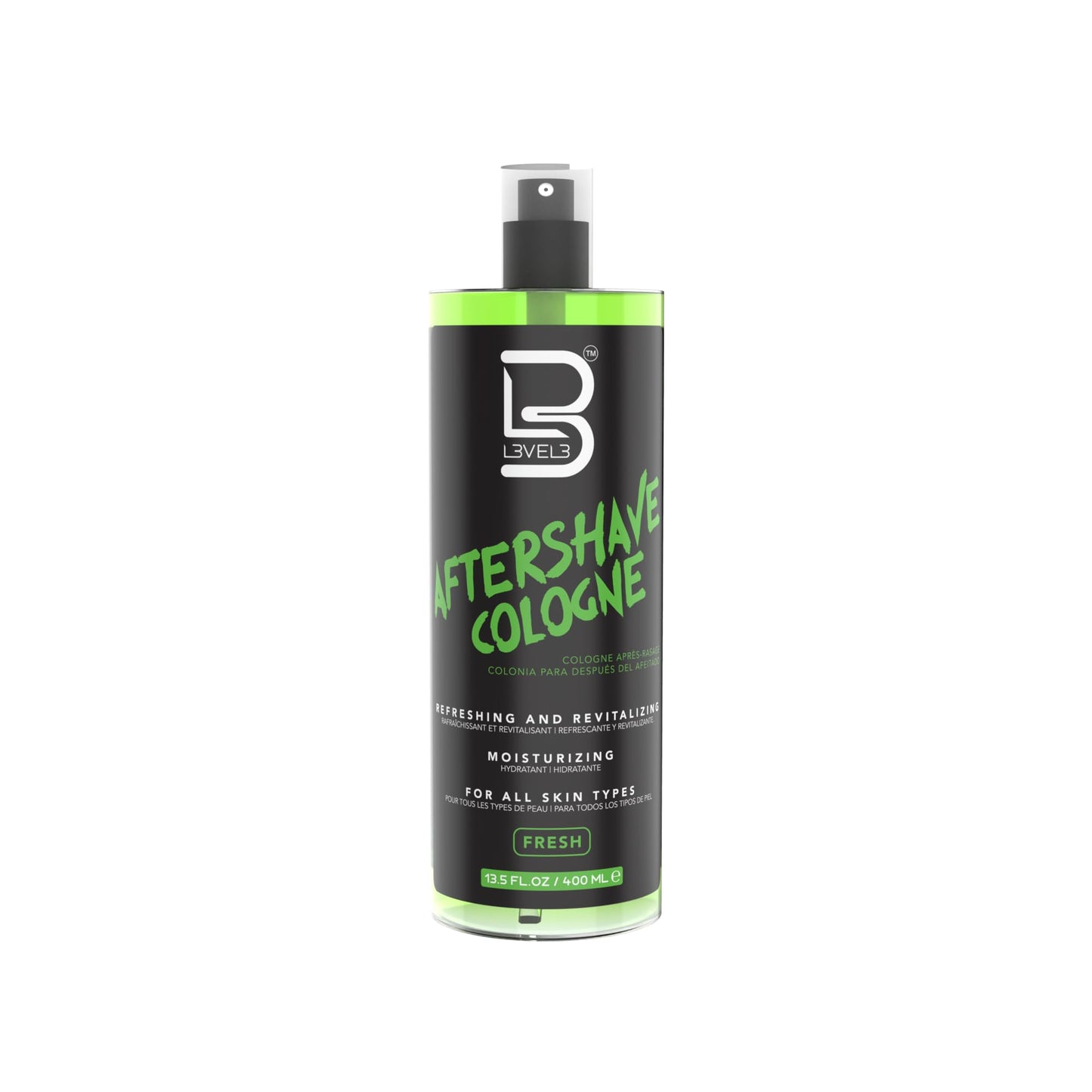 L3 Level 3 After Shave Spray Cologne - Softens Skin - Refreshes and Relieves Face and Skin - Moisturizing Formula Level Three After Shaving, Fresh Scent, 13.5 Fl Oz