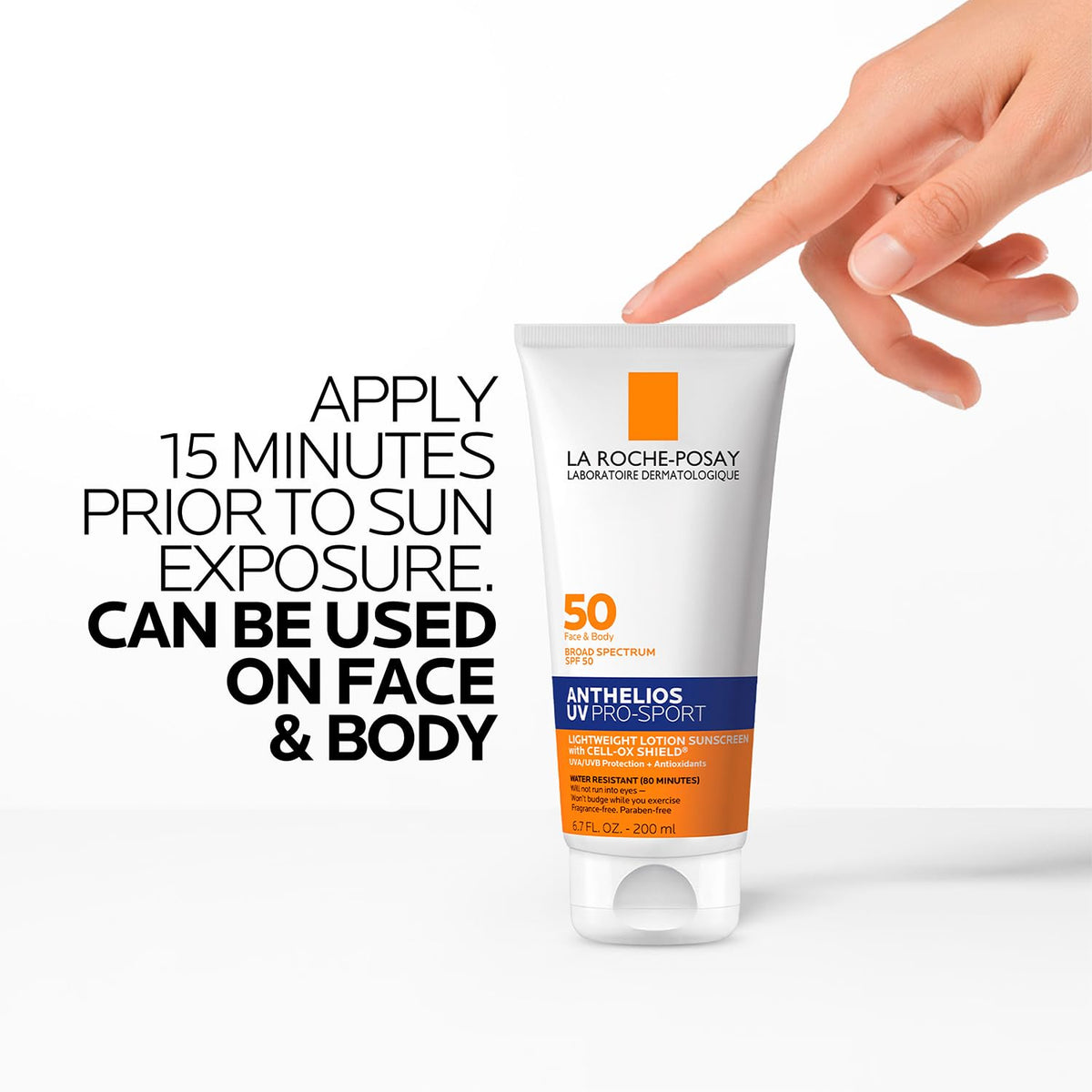 La Roche-Posay Anthelios UV Pro-Sport Spray – Fast-Drying SPF 45 for Beach, Patio & Open-Air Activities
