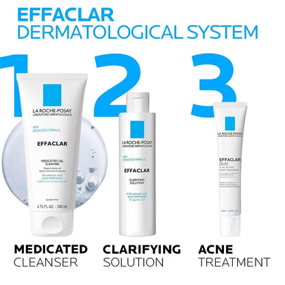 La Roche-Posay Effaclar Foaming Cleanser – Therapeutic Evening Wind-Down Acne Treatment