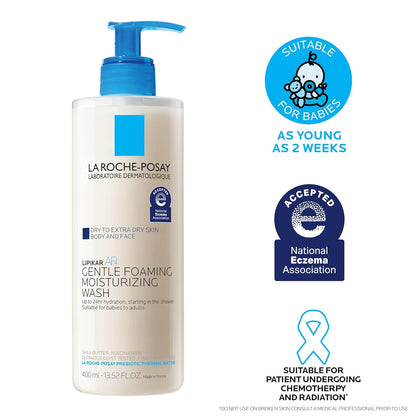 La Roche-Posay Lipikar AP+ Hydrating Body Cleanser – Dermatologist-Tested for Mindful Bath Time