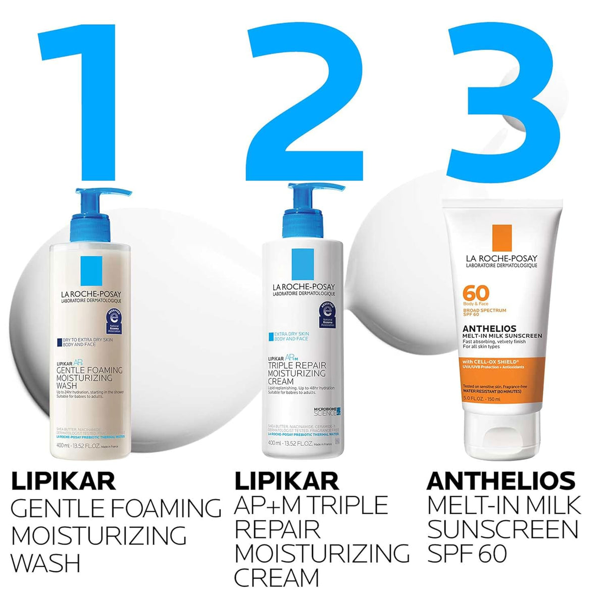 La Roche-Posay Lipikar AP+ Hydrating Body Cleanser – Dermatologist-Tested for Mindful Bath Time