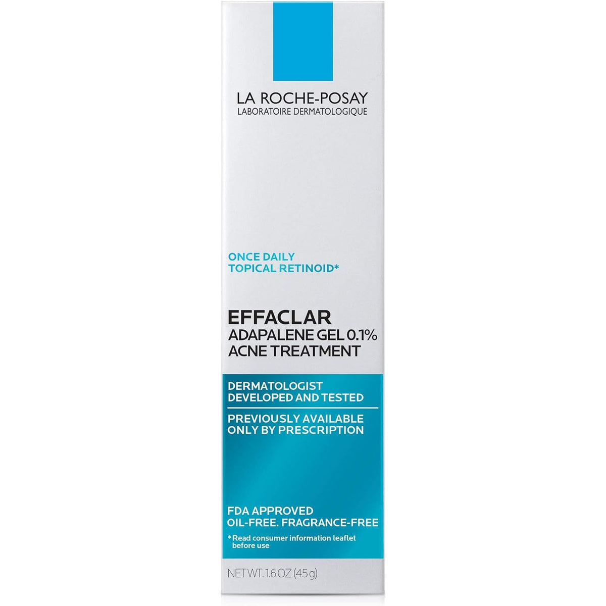 La Roche-Posay Prescription-Strength Adapalene Gel – Calming Acne Solution for Your Bedtime Routine