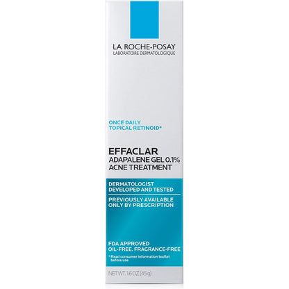 La Roche-Posay Prescription-Strength Adapalene Gel – Calming Acne Solution for Your Bedtime Routine
