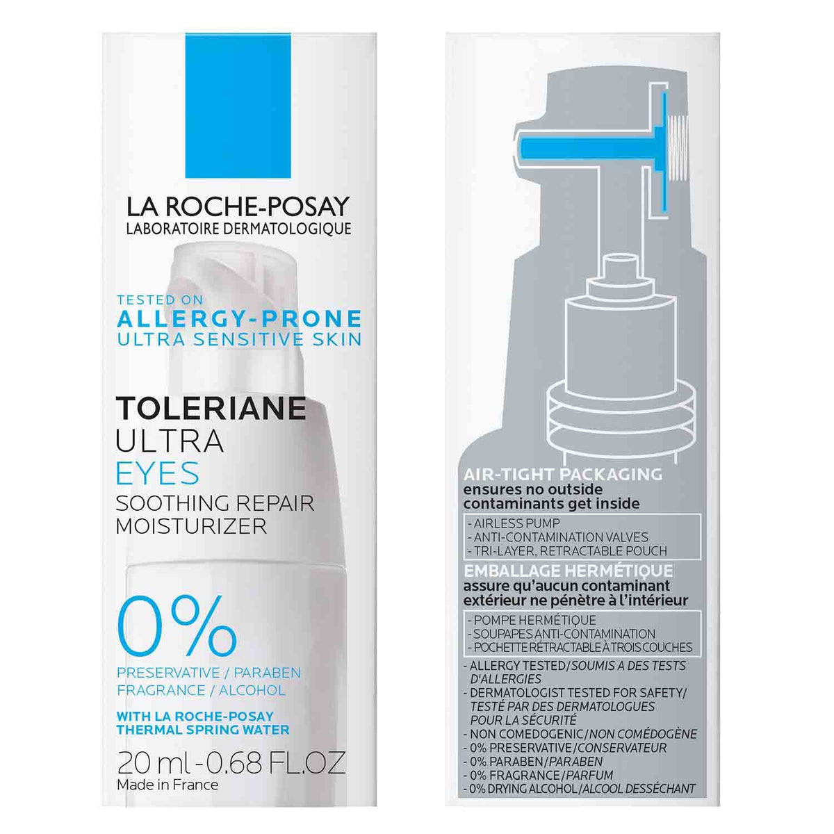 La Roche-Posay Toleriane Dermallergo Eye Repair Cream – Mindful Skincare Ritual for Stressed Skin