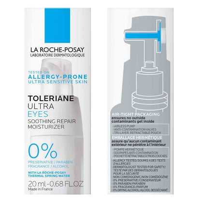 La Roche-Posay Toleriane Dermallergo Eye Repair Cream – Mindful Skincare Ritual for Stressed Skin