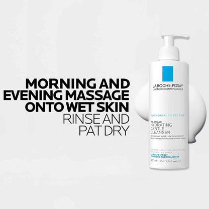 La Roche-Posay Toleriane Hydrating Facial Wash – Clean, Gentle Formula for Reactive Skin Types