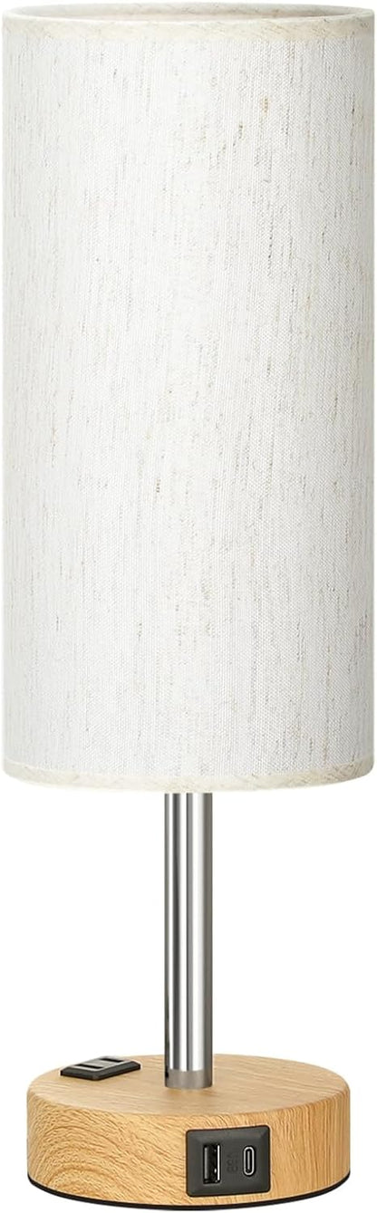 LampLibrary Modern Nightstand Lamp – 3-Way Dimmable Table Lamp for Small Apartments