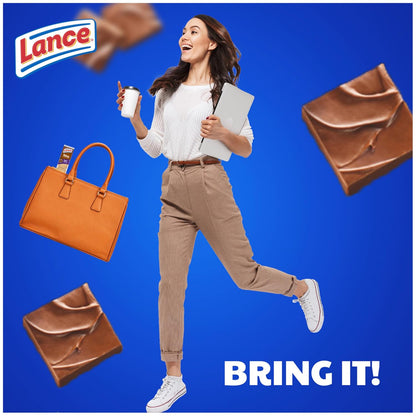Lance Nekot Fudge Sandwich Cookies, Grab-and-Go Afternoon Snack Packs for the Home Office and Workspaces