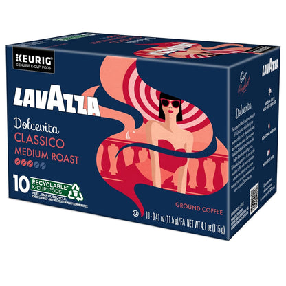 Lavazza Dolcevita Classico Medium Roast Box – Valentine's Day Gift for Espresso-Obsessed Partners