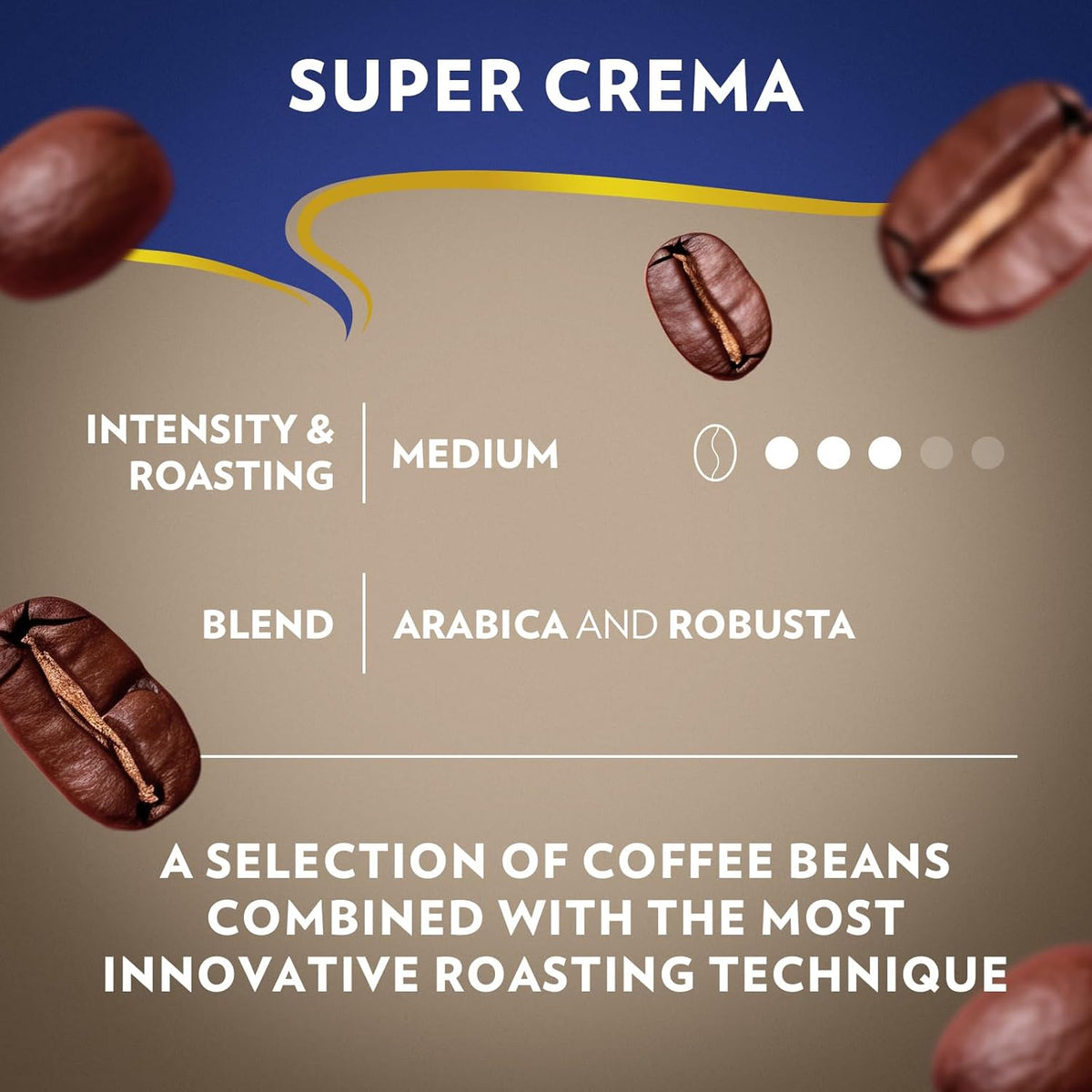 Lavazza Super Crema Whole Bean Coffee – Mindful Morning Espresso Ritual, Single-Ingredient Clean-Label Brew