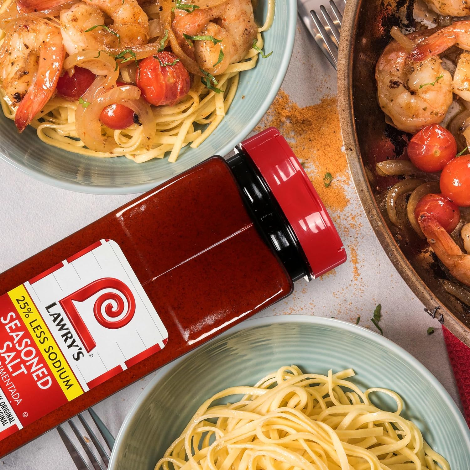 Lawry's 25% Less Sodium Seasoned Salt – Time-Saving Multi-Spice Blend for Professional Chefs, Fast Service and Consistent Flavor