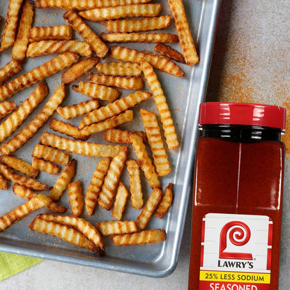 Lawry's 25% Less Sodium Seasoned Salt – Time-Saving Multi-Spice Blend for Professional Chefs, Fast Service and Consistent Flavor