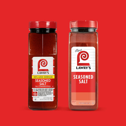 Lawry's 25% Less Sodium Seasoned Salt – Time-Saving Multi-Spice Blend for Professional Chefs, Fast Service and Consistent Flavor