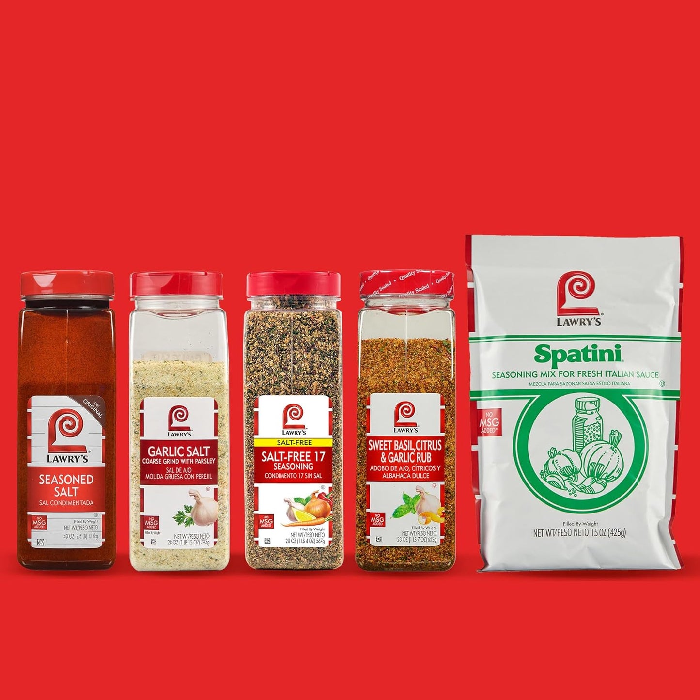 Lawry's 25% Less Sodium Seasoned Salt – Time-Saving Multi-Spice Blend for Professional Chefs, Fast Service and Consistent Flavor
