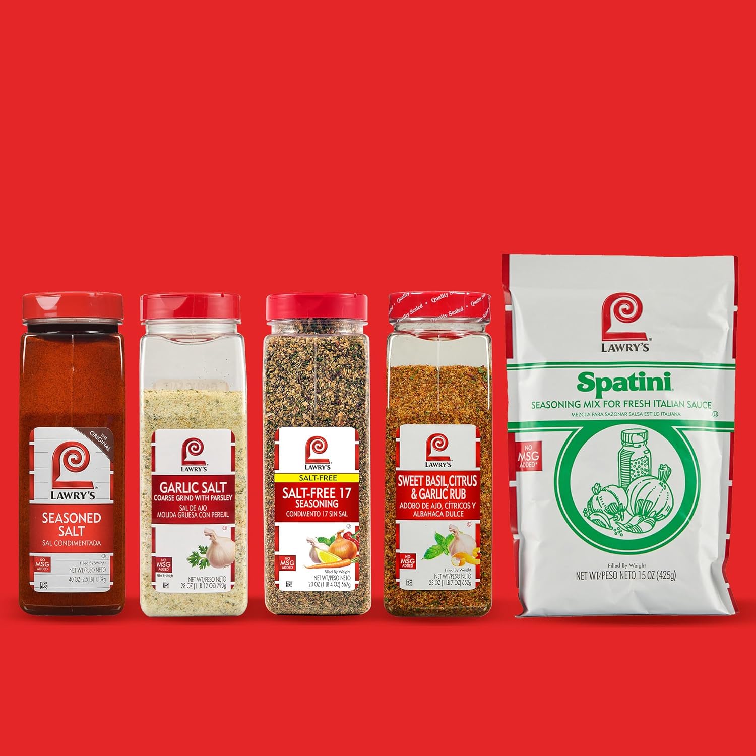 Lawry's 25% Less Sodium Seasoned Salt – Time-Saving Multi-Spice Blend for Professional Chefs, Fast Service and Consistent Flavor