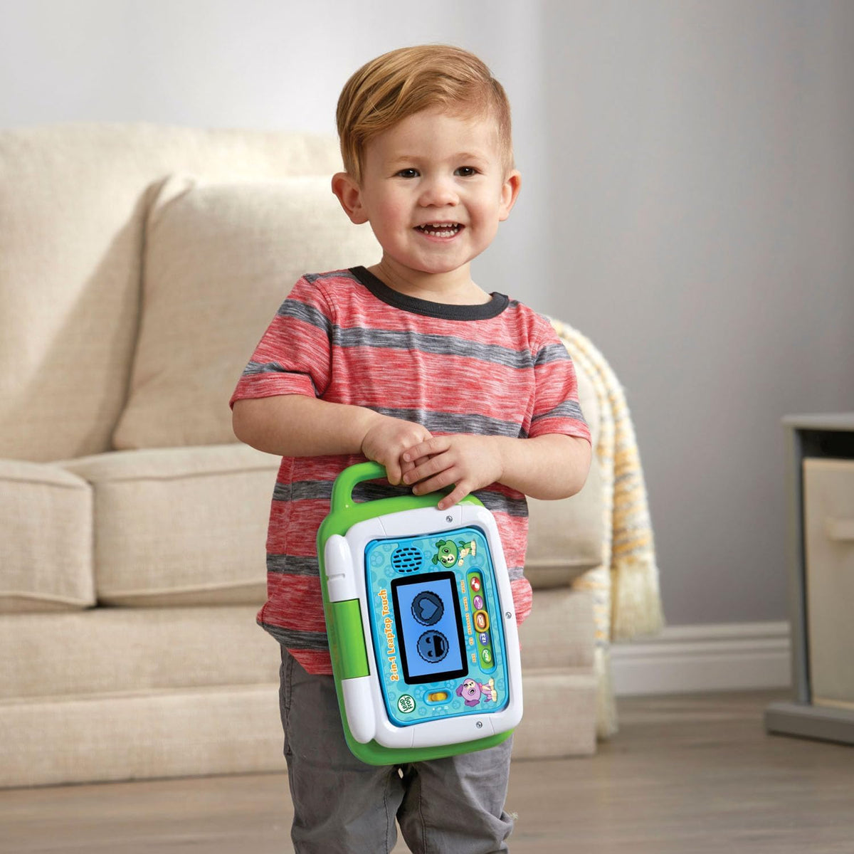 LeapFrog 2-in-1 LeapTop Touch – Uncluttered Educational Toy for Minimalist Homes, Single Device for Letters Numbers and Music