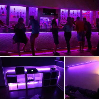 Led Black Light Strip Kit – Unique Valentine's Day and Christmas Gift, Reusable Blacklight Decor for Couples and Roommates