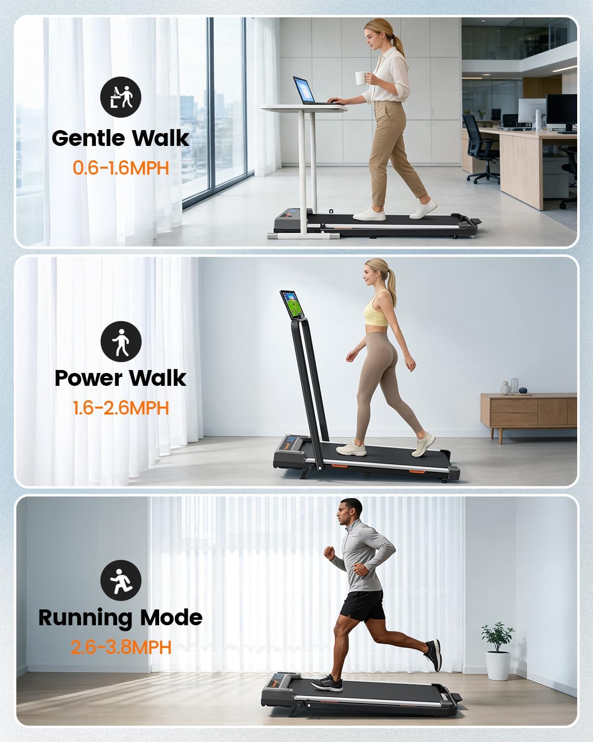 led display tracking time, distance, speed, and calories burned
