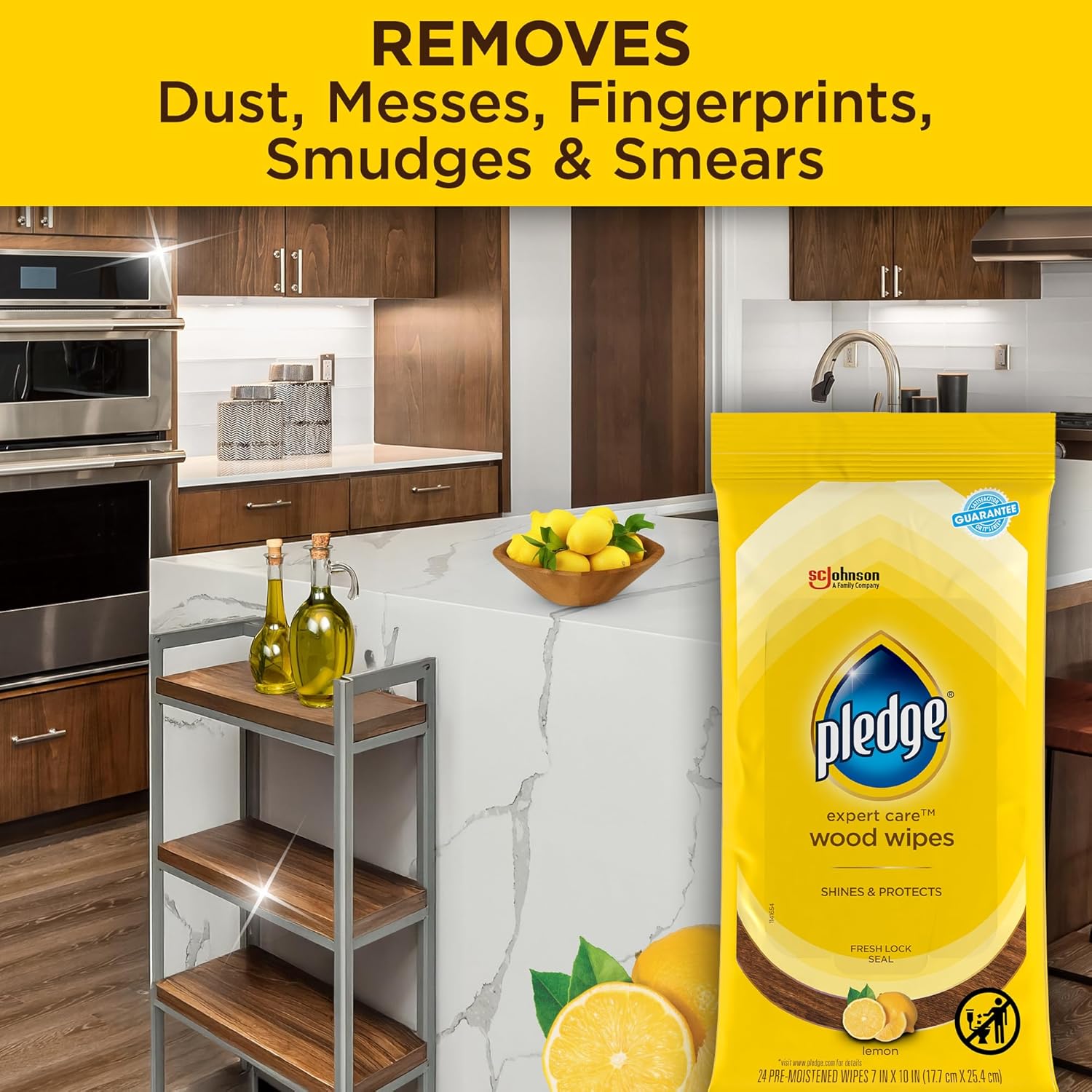 lemon-enhancing scent delivered with each wipe