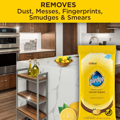 lemon-enhancing scent delivered with each wipe