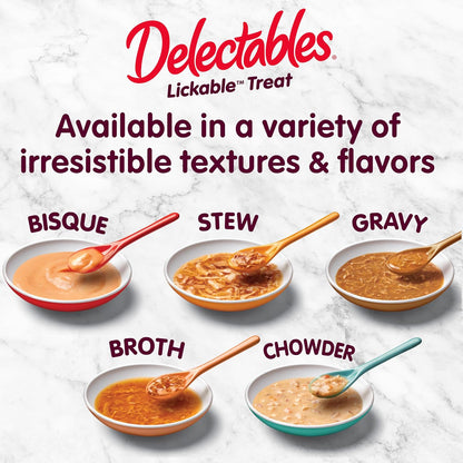 Delectables Lickable Cat Treats as a Thoughtful Housewarming Gift, Moist Snacks for Special Feasts