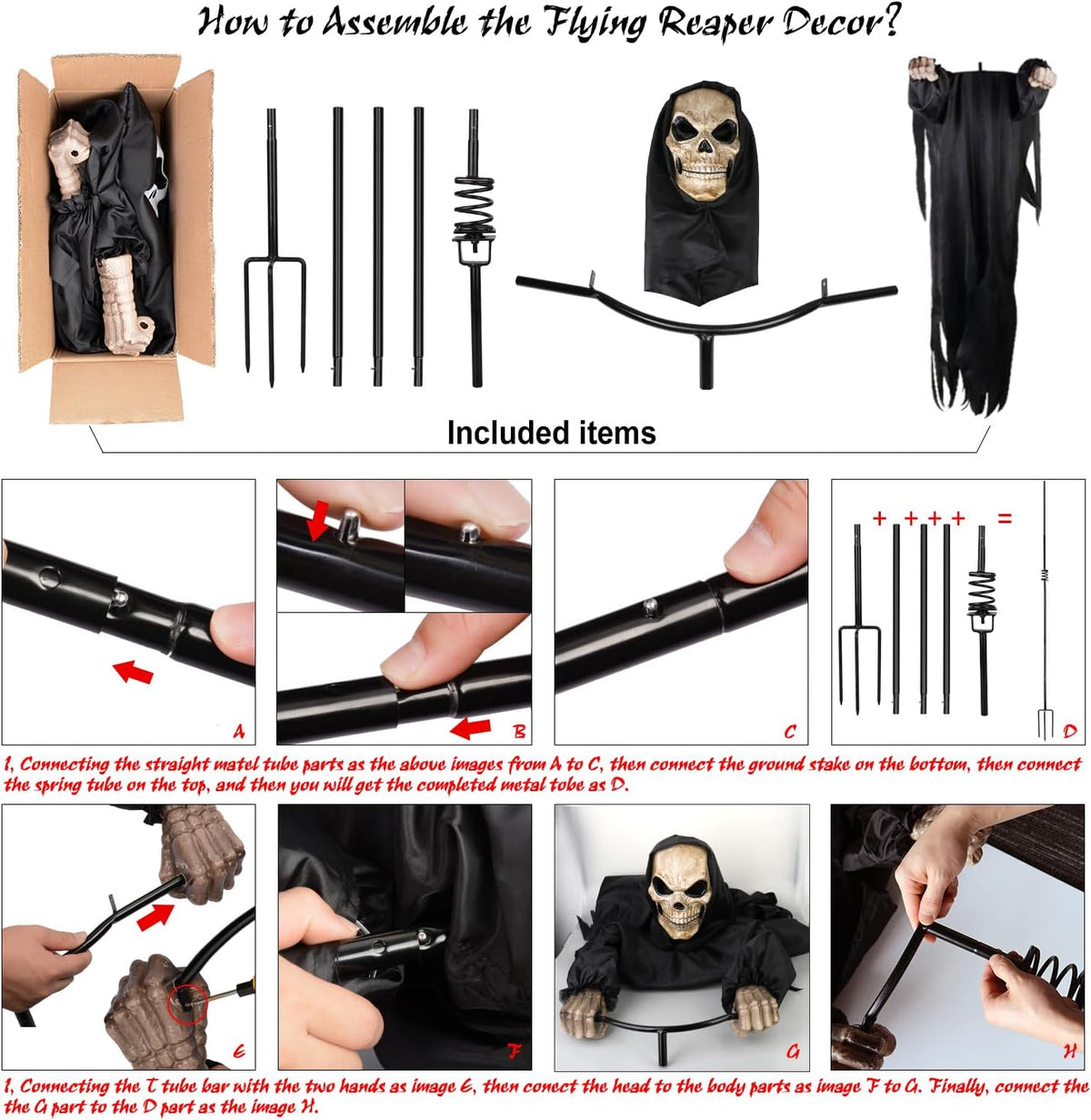 lifelike skull mask paired with flowing black fabric cloak