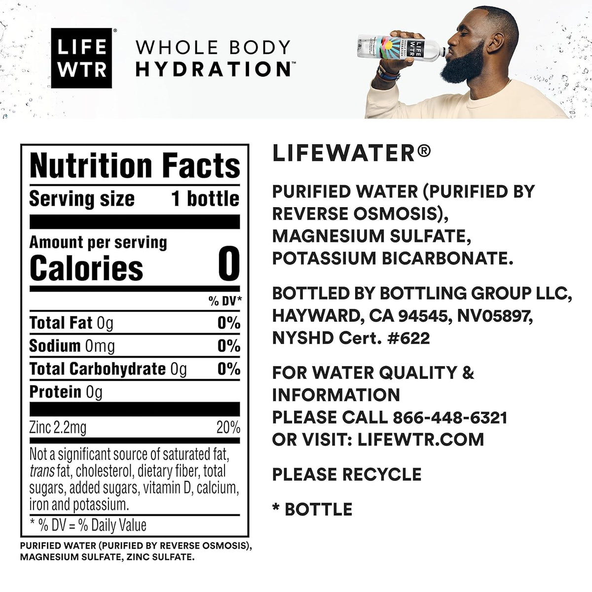 LIFEWTR Artist-Designed Water Bottles for Glass-Fridge Display and Modern Kitchen Styling