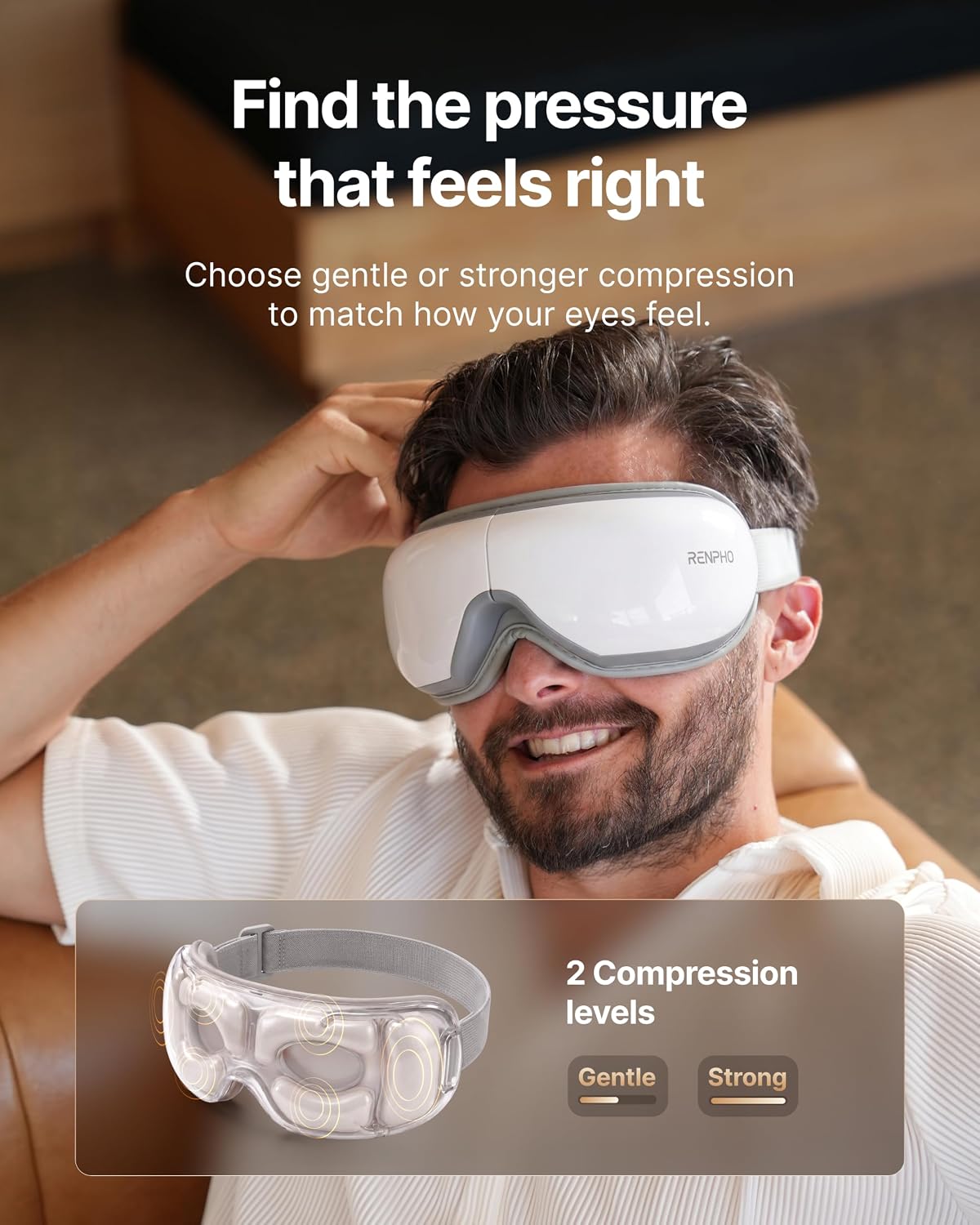 light-blocking eye mask design for a calming, distraction-free environment