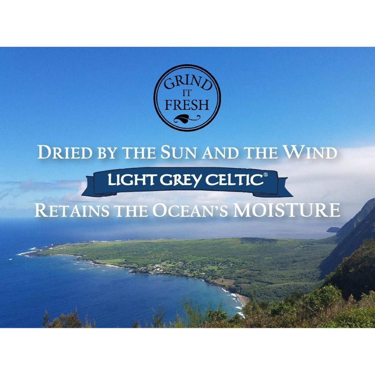 Light Grey Celtic Sea Salt Compact Shaker – On-the-Go Seasoning for Lunch Bags and Office Meals