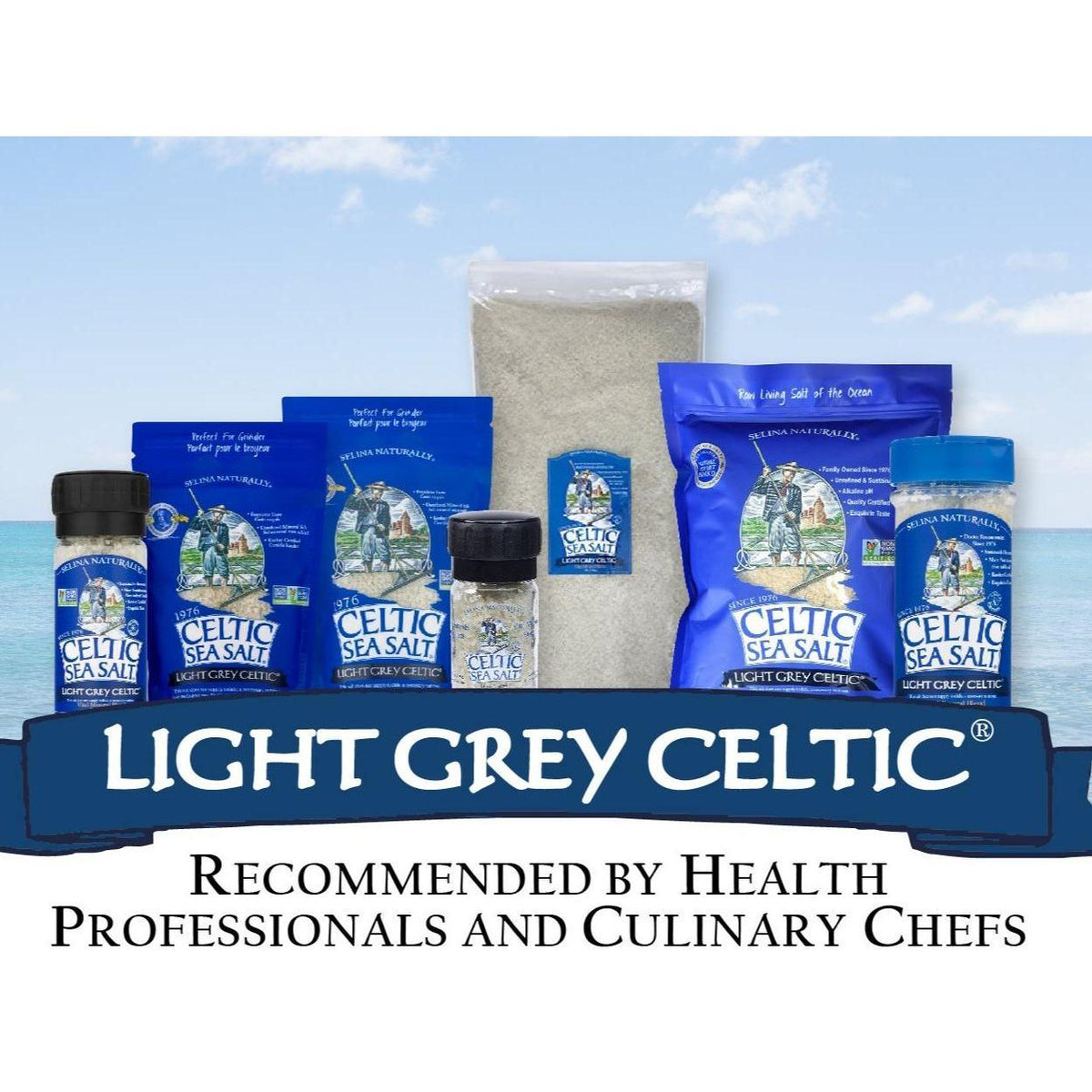 Light Grey Celtic Sea Salt Compact Shaker – On-the-Go Seasoning for Lunch Bags and Office Meals