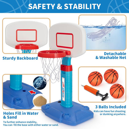 lightweight 16 oz portable floor-mount design suitable for indoor, outdoor, and poolside use