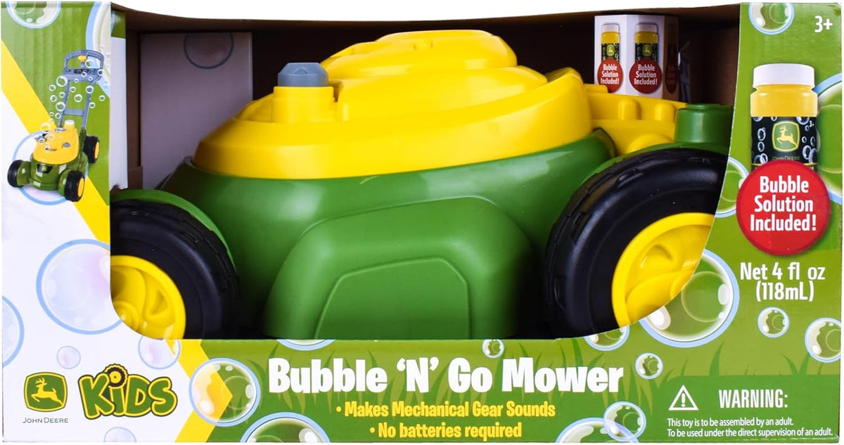 lightweight 2.8 lb kid-sized mower at 14 x 10.8 x 27 inches with easy-grip push handle