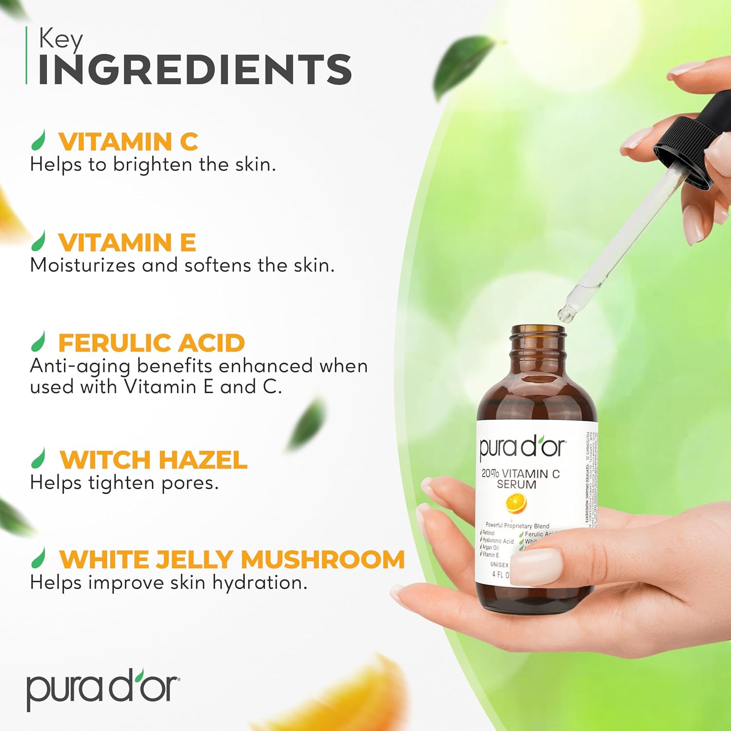 lightweight, fast-absorbing serum form with no heavy or oily feel