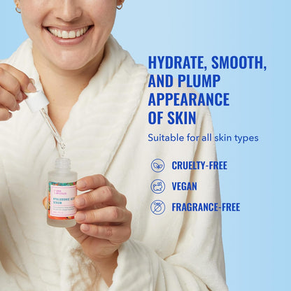 lightweight, non-greasy serum texture that absorbs in ~30 seconds on damp skin