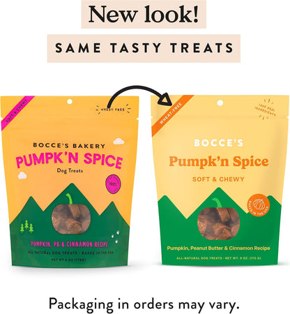 limited 10-ingredient natural recipe (oat flour, pumpkin, peanut butter, etc.)