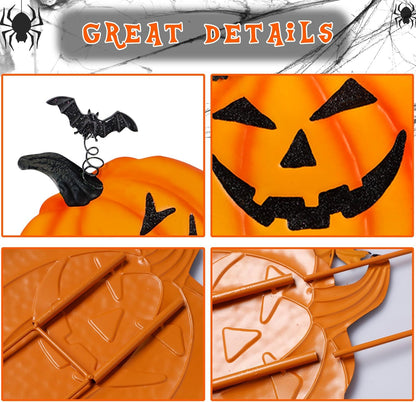 line of 3 variants: pumpkins, 3 pumpkins, and witch designs for themed yard sets