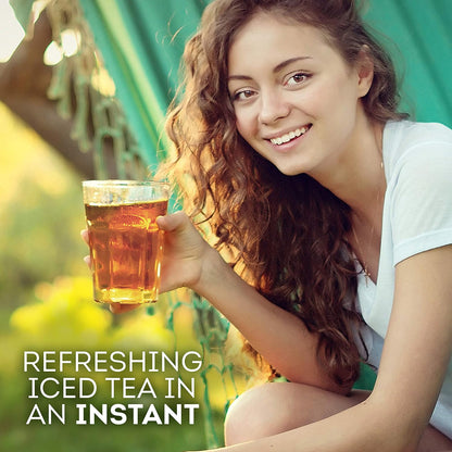Lipton Lemon Sweetened Iced Tea Mix – Outdoor Party Pitcher Staple, Powdered Sweet Tea for Grilling Season