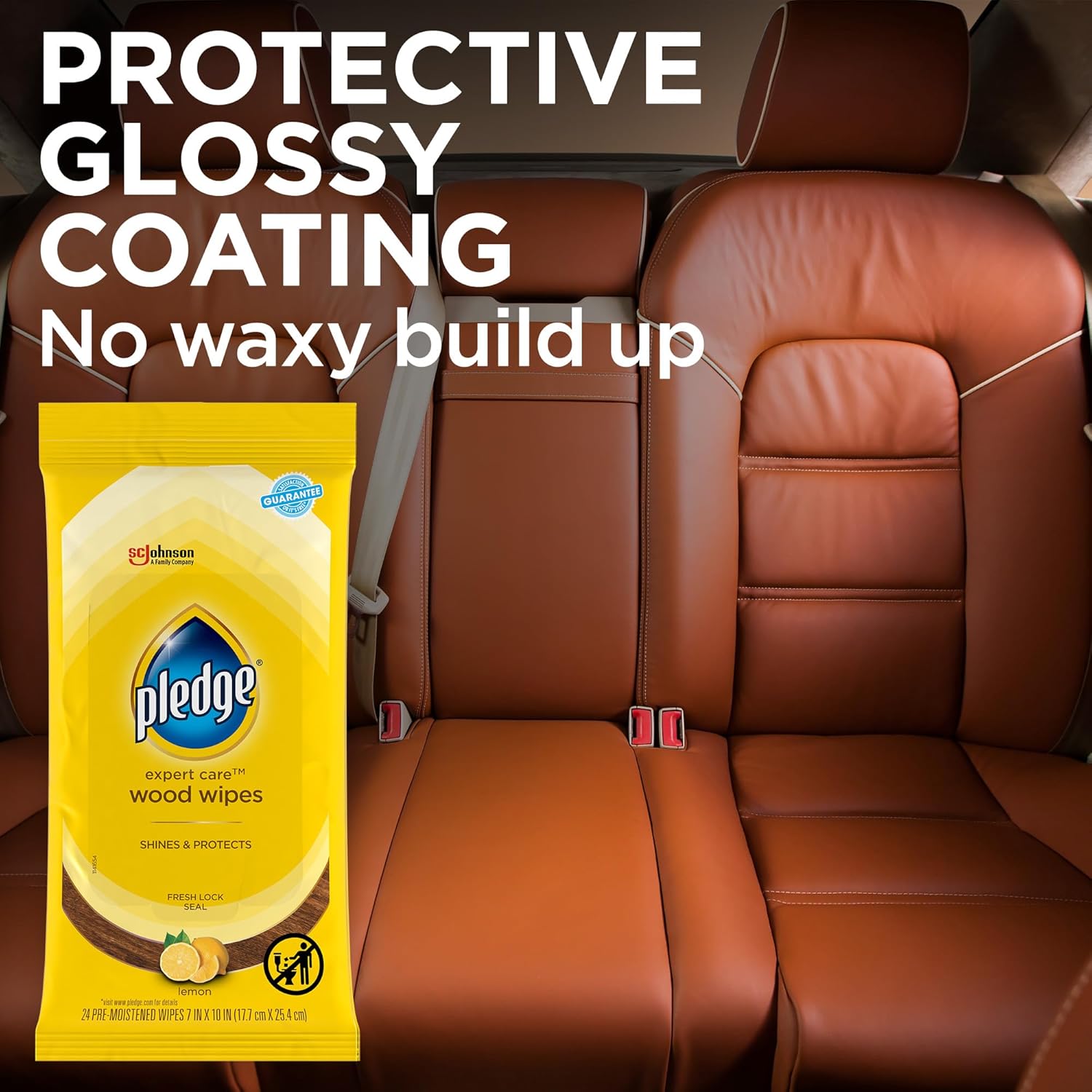liquid-based wipe construction that requires no separate spray or buffing cloth