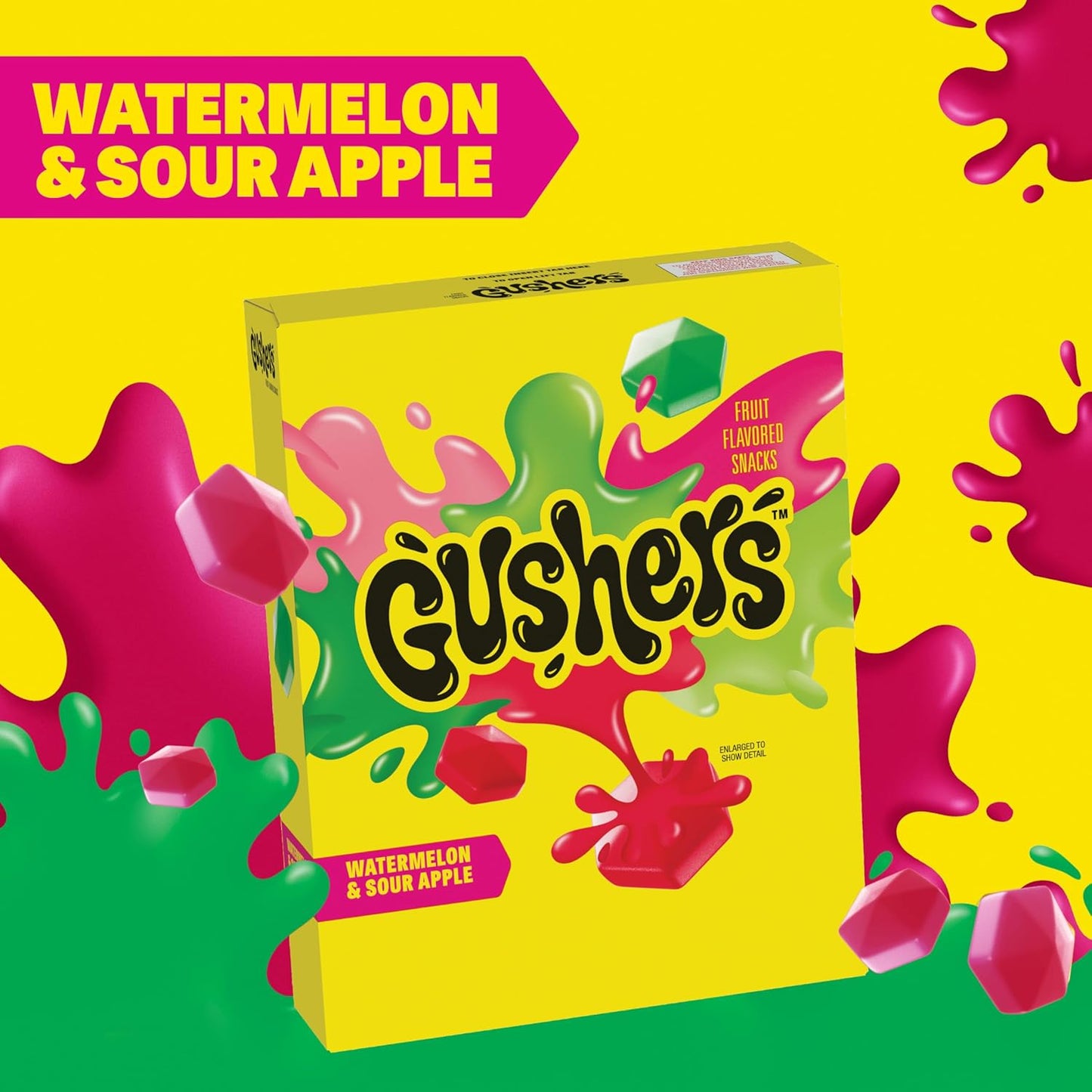 liquid-burst gummy center for a fun eating experience