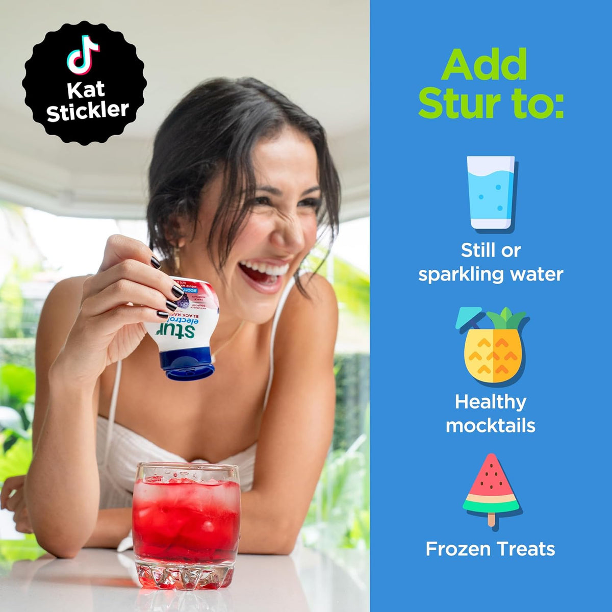 Stur Vitamin Water Drops – Holiday Gift Set for Plant-Based Eaters and Health-Reset Beginners, 5 Bottles