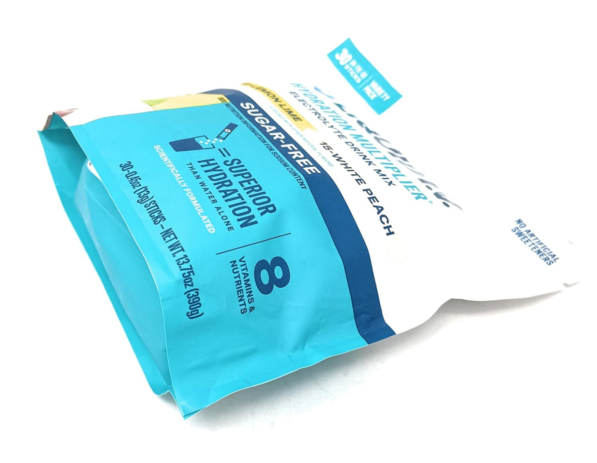 Liquid I.V. Sugar Free Hydration Multiplier – Hot Weather Rehydration, Sugar Free Sports Drink Mix for Hiking and Field Days