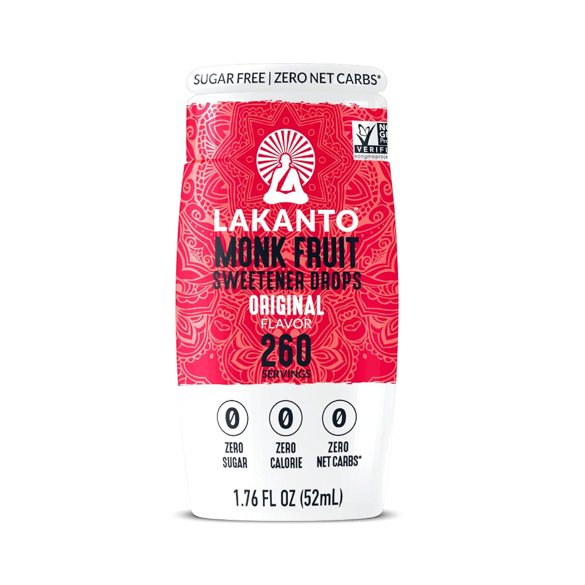 liquid monk fruit extract in a portable 1.76–1.8 fl oz dropper bottle