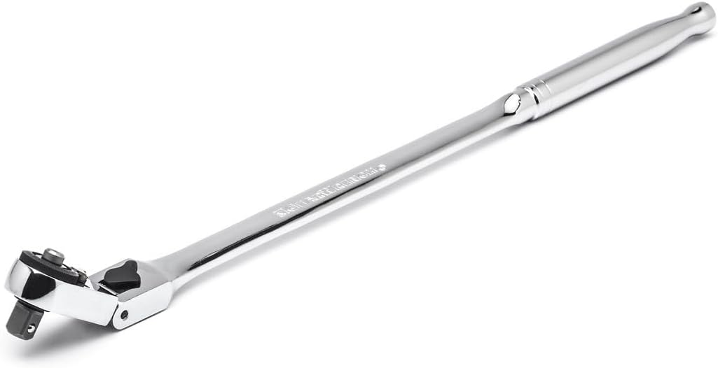 locking flex-head with 9 adjustable positions for angled access