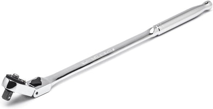locking flex-head with 9 adjustable positions for angled access