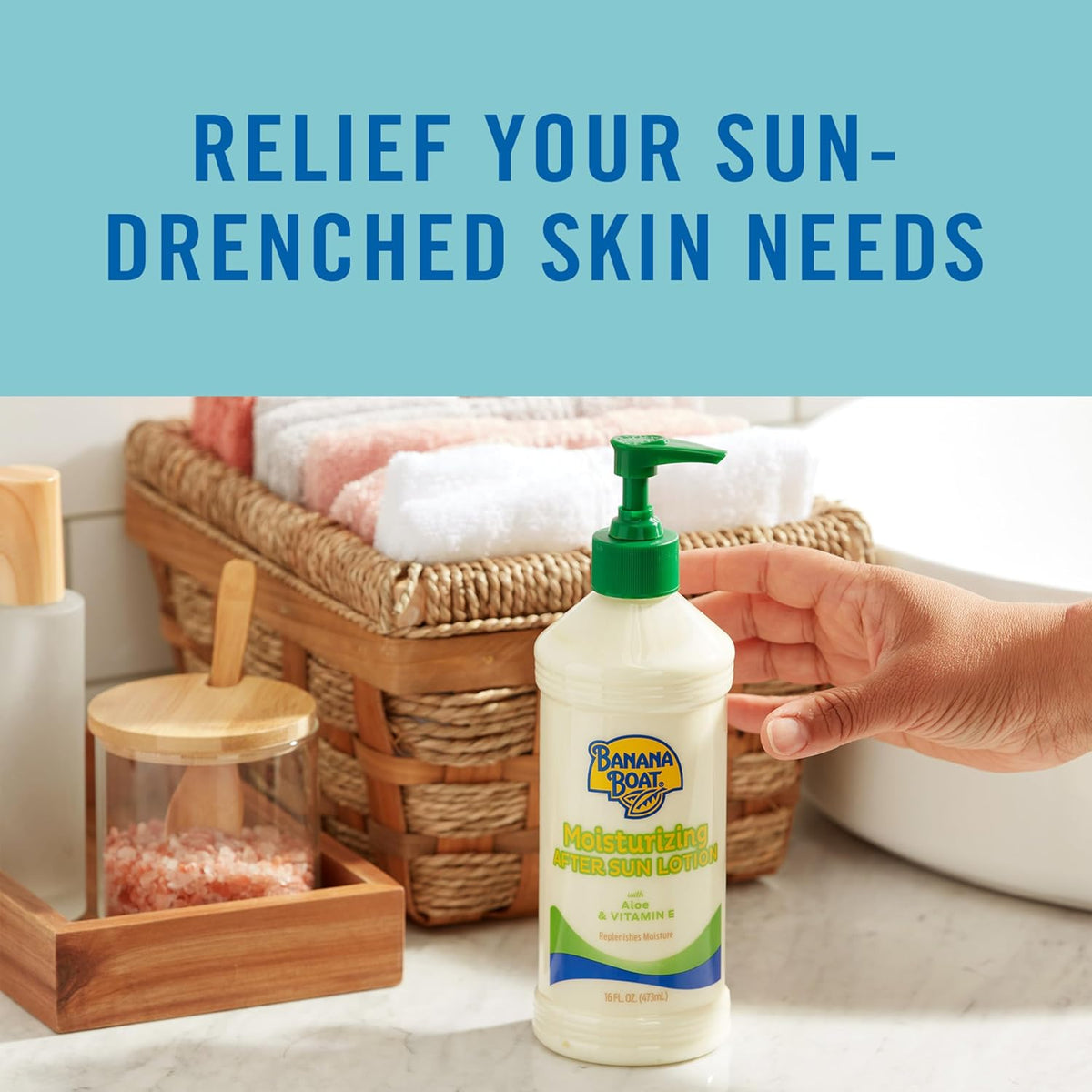 lotion texture designed to replenish moisture after sun, wind, and water exposure