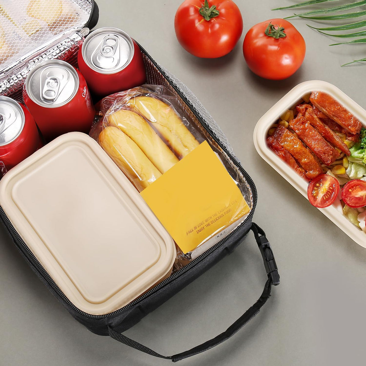 Lovoeo Hiking Lunch Bag with Removable Clasp – Insulated Carrier for Day Trips