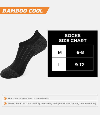 BAMBOO COOL Low Cut Sock – Softer Than Cotton for Sensitive Skin and All-Day Comfort
