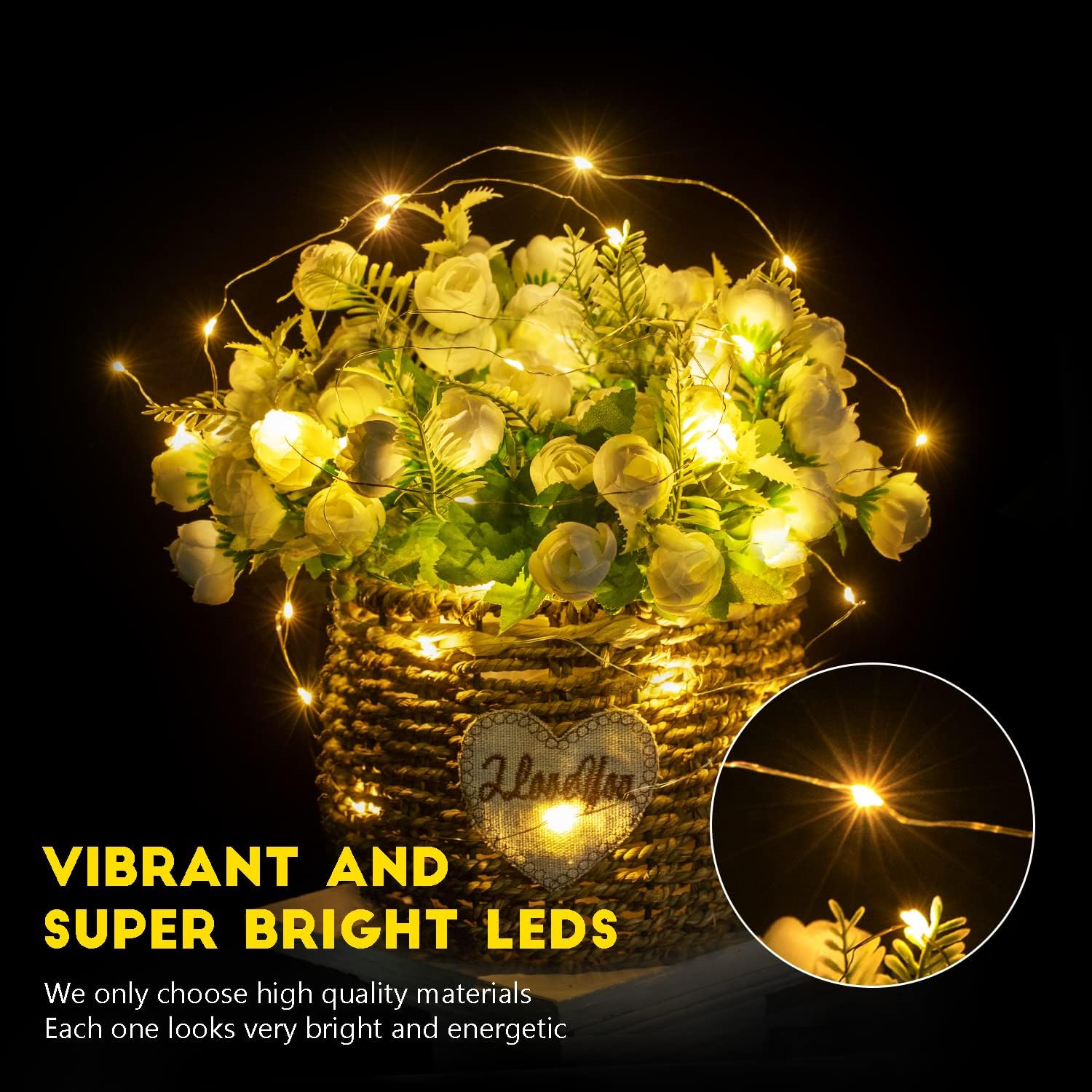 low-heat, low-power led safe to touch with no glare or eye strain